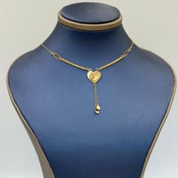 عقد قلب ذهب عيار 21