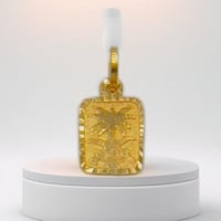 تعليقة شعار السعودية ذهب عيار 21