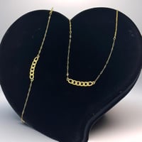 عقد واسوارة ذهب عيار 18