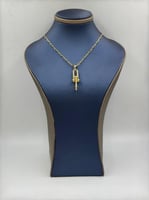 سلسال وتعليقة تصميم عالمي ذهب عيار 18