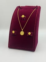 طقم ذهب عيار 21