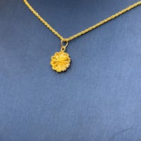 عقد تصميم شمس ذهب عيار 21