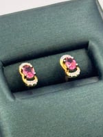 حلق الماس عيار 18