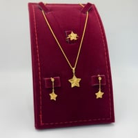 طقم نجمة ذهب عيار 21