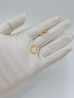 حلق ذهب إيطالي عيار 18