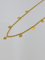 عقد قلب ذهب عيار 21