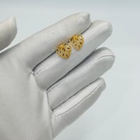 حلق قلب ذهب عيار 21