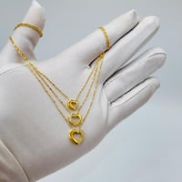 عقد قلب ذهب عيار 18