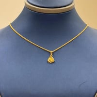 عقد وردة ذهب عيار 21