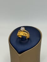 خاتم خطوبة غص الزيتون ذهب عيار 21