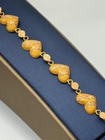 اسوارة قلب ذهب عيار 18