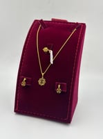 طقم ذهب عيار 21