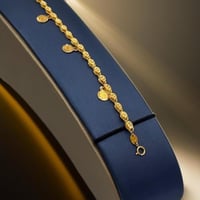 اسوارة حلبي ذهب عيار 21