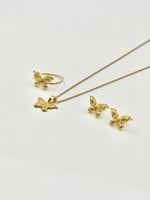 طقم فراشة ذهب عيار 18