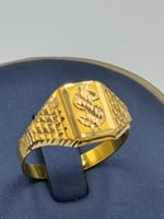 خاتم ذهب عيار 21