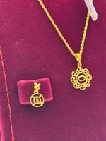 طقم ذهب عيار 21