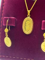 طقم ذهب عيار 21