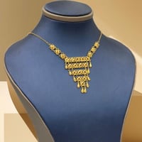 عقد رمش العروس ذهب عيار 21