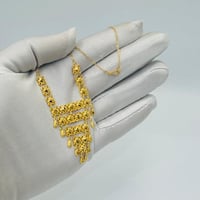 عقد رمش العروس ذهب عيار 21