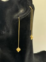 حلق قلب ذهب عيار 18