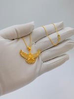 عقد صقر ذهب عيار 21