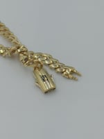 سوارة جنزير موناكو ذهب عيار 18