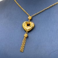 عقد قلب ذهب عيار 21