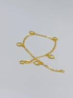 اسوارة قلب ذهب عيار 18