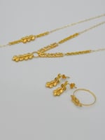 طقم غصن الزيتون ذهب عيار 21