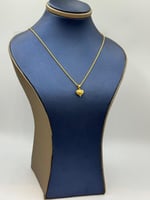 عقد قلب ذهب عيار 21