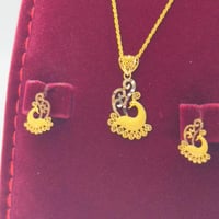 طقم ذهب عيار 21