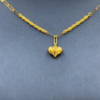 عقد قلب ذهب عيار 18