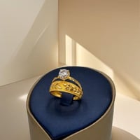 خاتم خطوبة غص الزيتون ذهب عيار 21