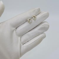 حلق دولفين ذهب ابيض عيار 21