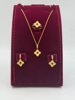 طقم ذهب عيار 21