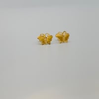 حلق فراشة ذهب عيار 18