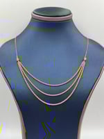 Necklaces 21K - عقد بيلا روب (ثلاث ادوار) عيار 21