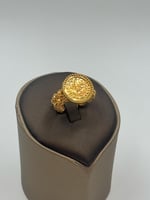 خاتم لازوردي ذهب عيار 21