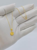 sعقد شعار السعودية ذهب عيار 18