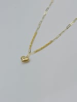 عقد قلب ذهب عيار 18