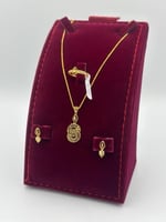 طقم ذهب عيار 21