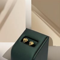 حلق قلب ذهب عيار 18