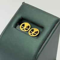 حلق شعار السعودية ذهب عيار 18