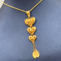 عقد قلب ذهب عيار 21