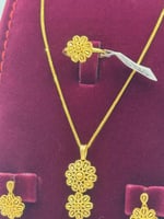 طقم ذهب عيار 21