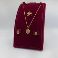 طقم ذهب عيار 21