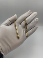 سوارة جنزير موناكو ذهب عيار 18