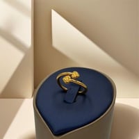 خاتم قلب ذهب عيار 21