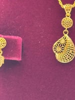 طقم ذهب عيار 21