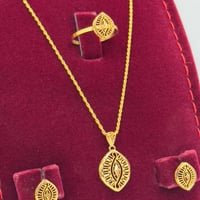طقم ذهب عيار 21